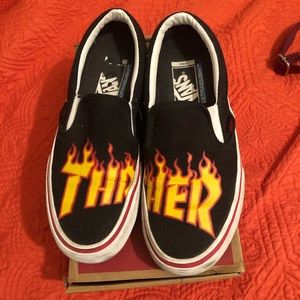 Thrasher slip on vans